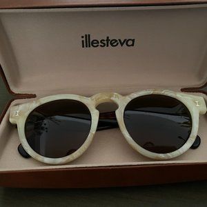 Illesteva leonard two-toned tortoise/brown sunglasses